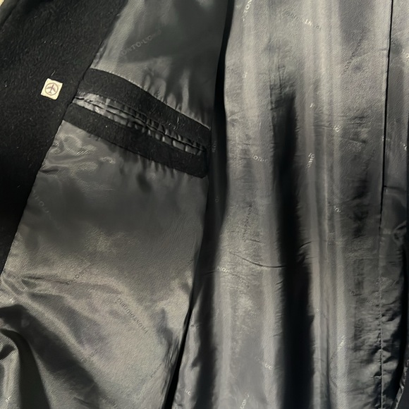 Men’s Black Pea Coat - Picture 4 of 6